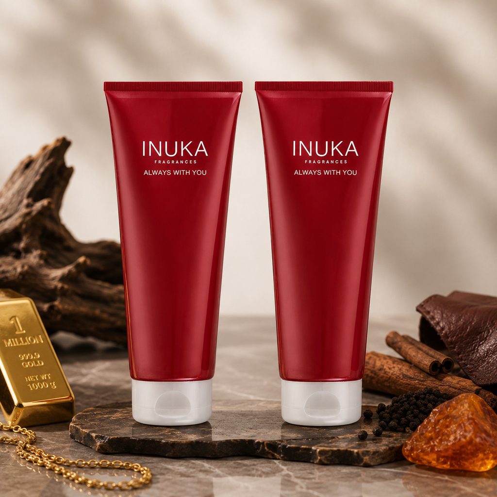 Inuka Classic Red 2 x 200ml Body Wash & Lotion - 1 Million For Him