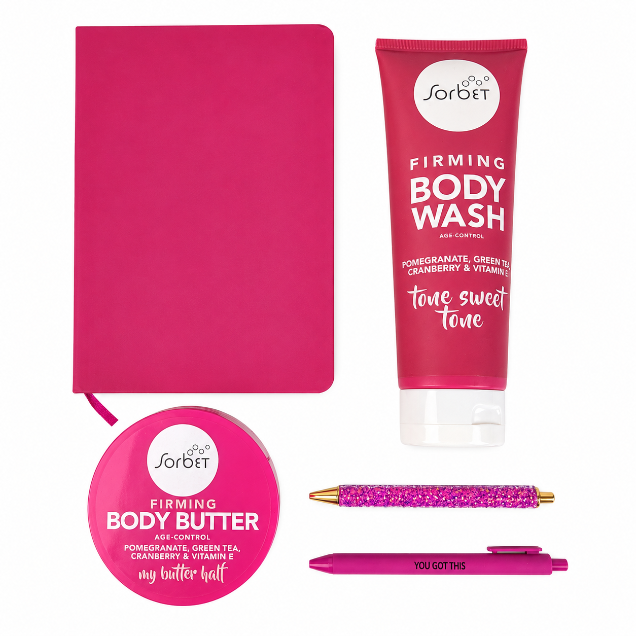 Sorbet & Stationery Gift Set - Pink