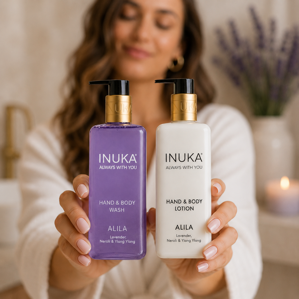Inuka Luxury 2 x 300ml Hand & Body Wash and Lotion - Alila