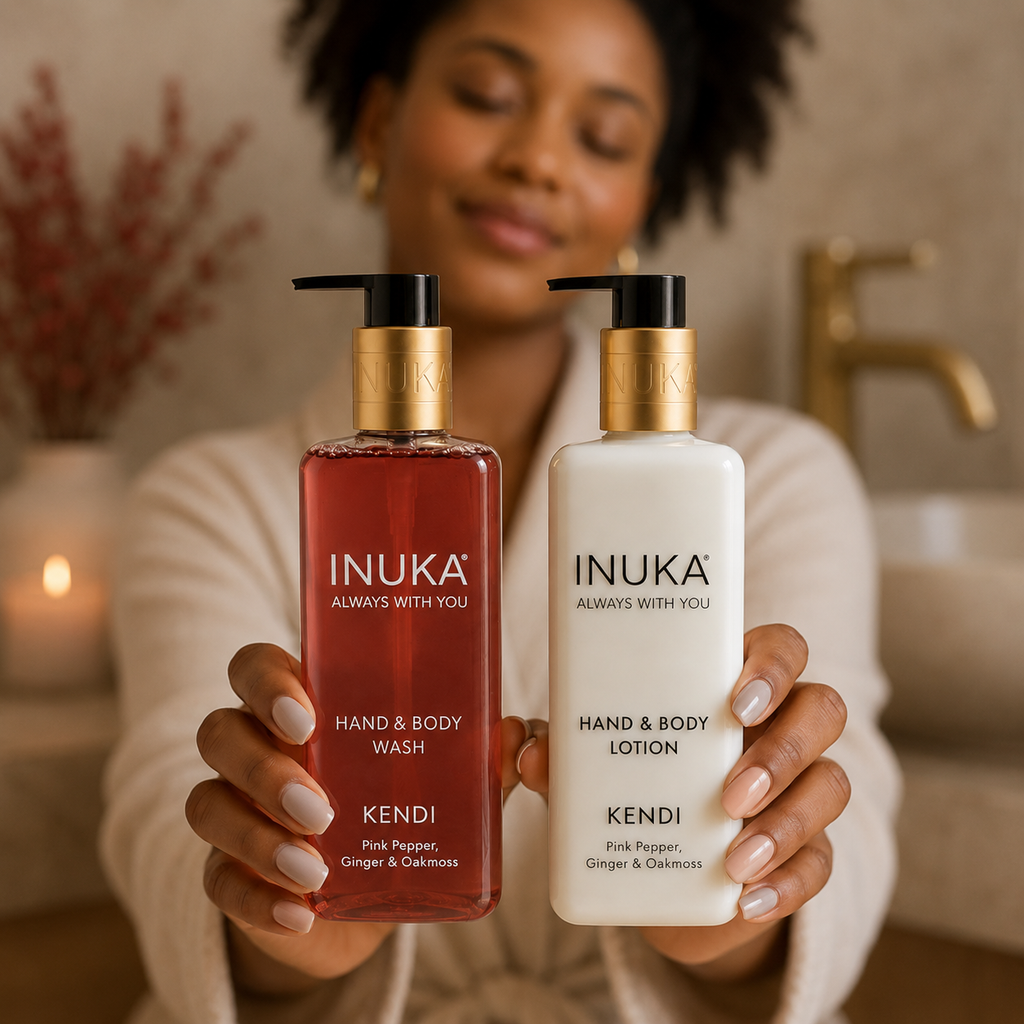 Inuka Luxury 2 x 300ml Hand & Body Wash and Lotion - Kendi
