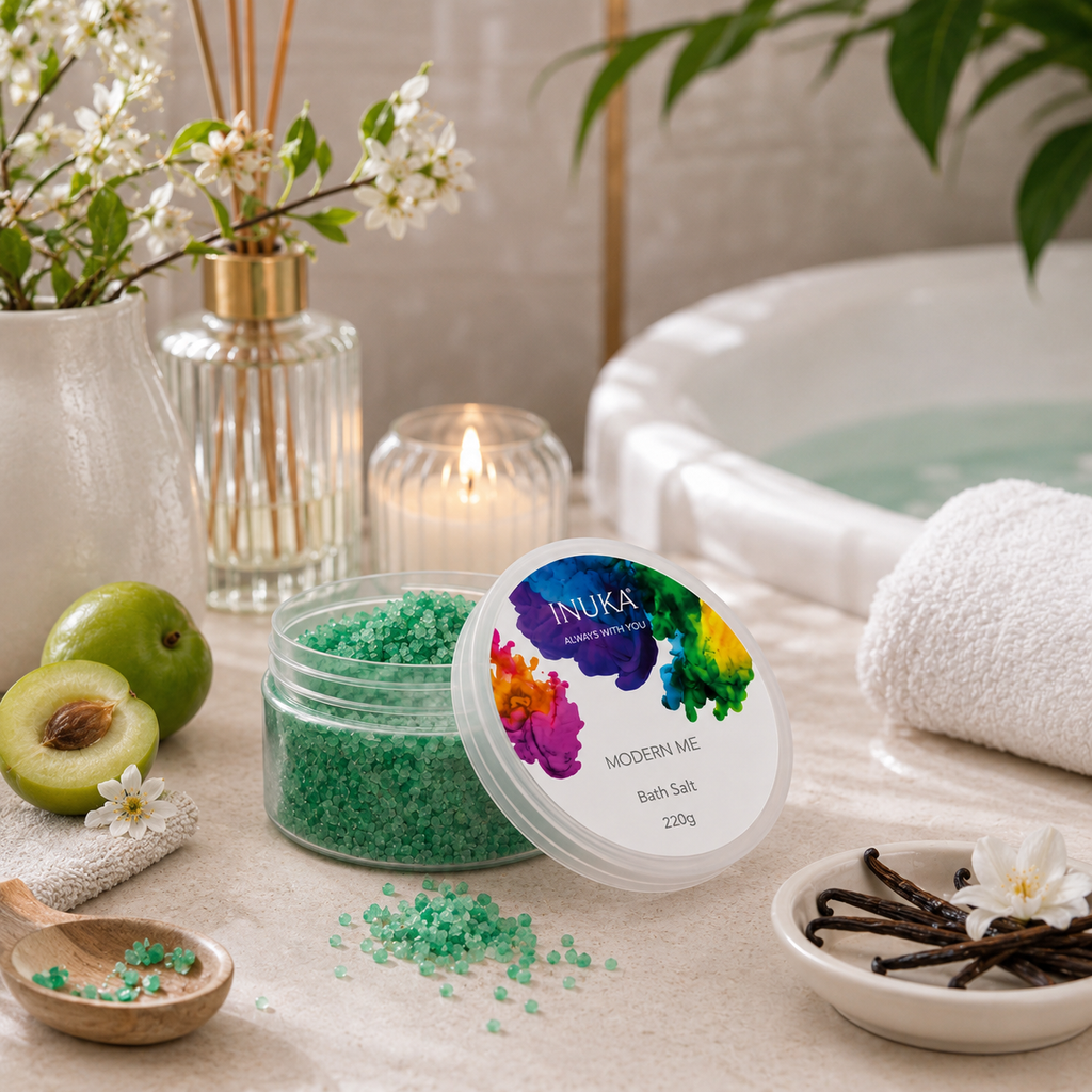 Inuka Modern Me 220g Bath Salt - Green For Her