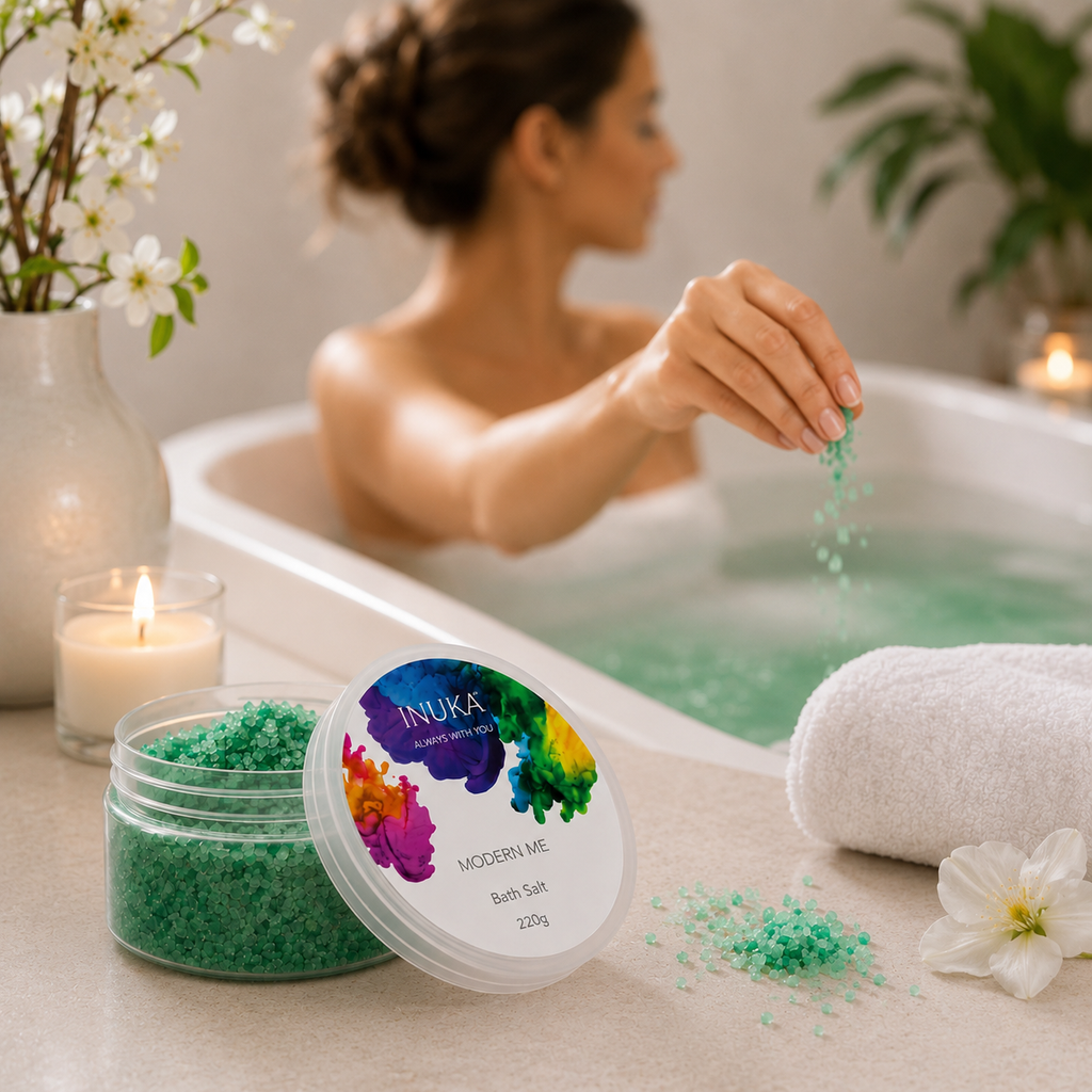 Inuka Modern Me 220g Bath Salt - Green For Her