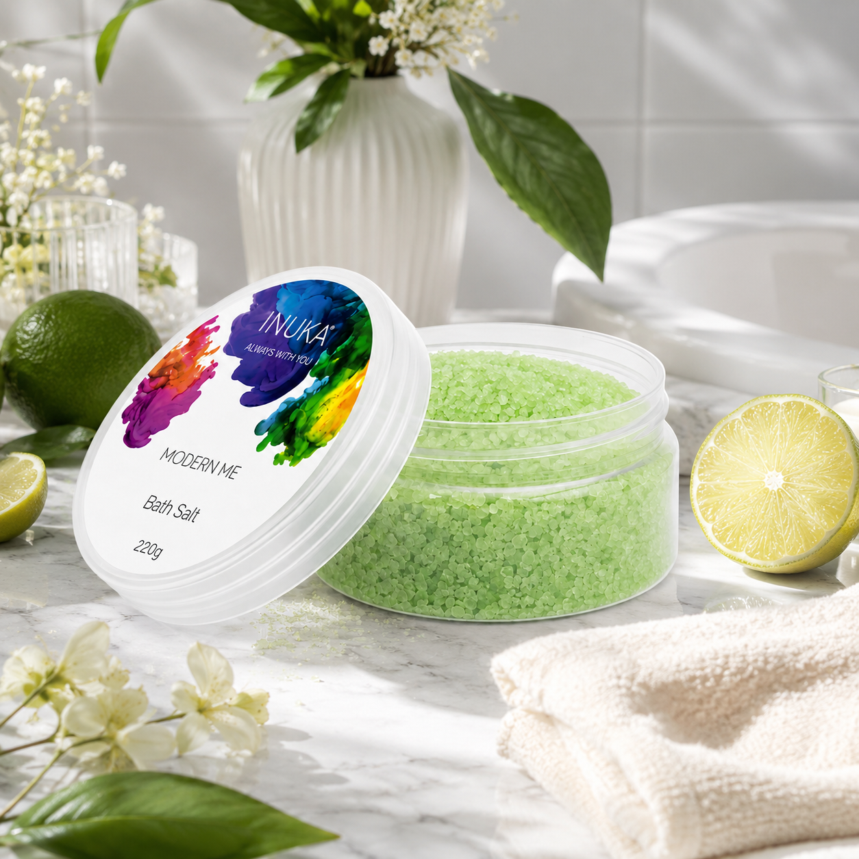 Inuka Modern Me 220g Bath Salt - Lime For Her