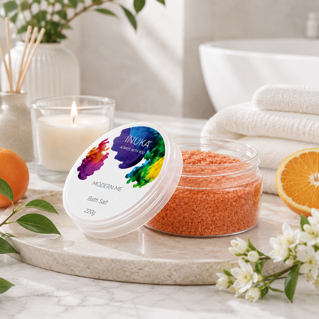 Inuka Modern Me 220g Bath Salt - Orange For Her