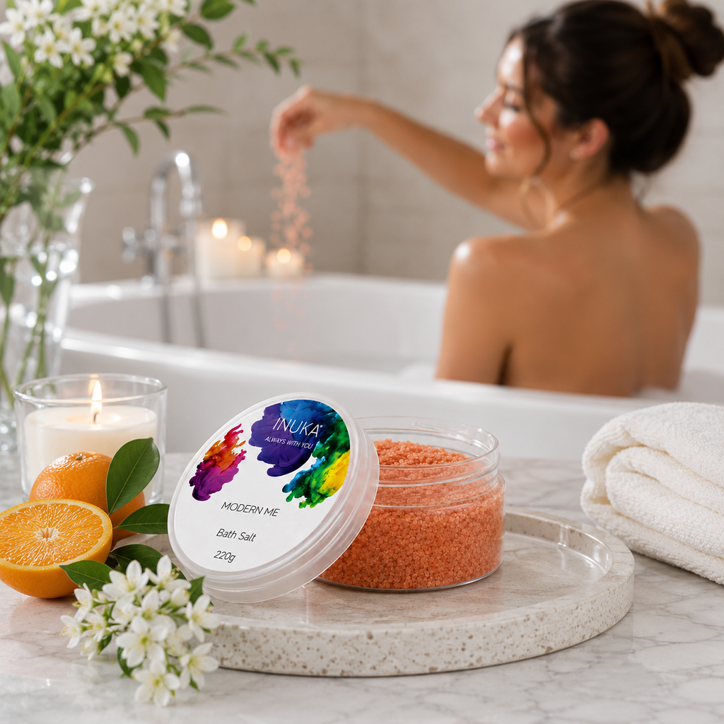Inuka Modern Me 220g Bath Salt - Orange For Her