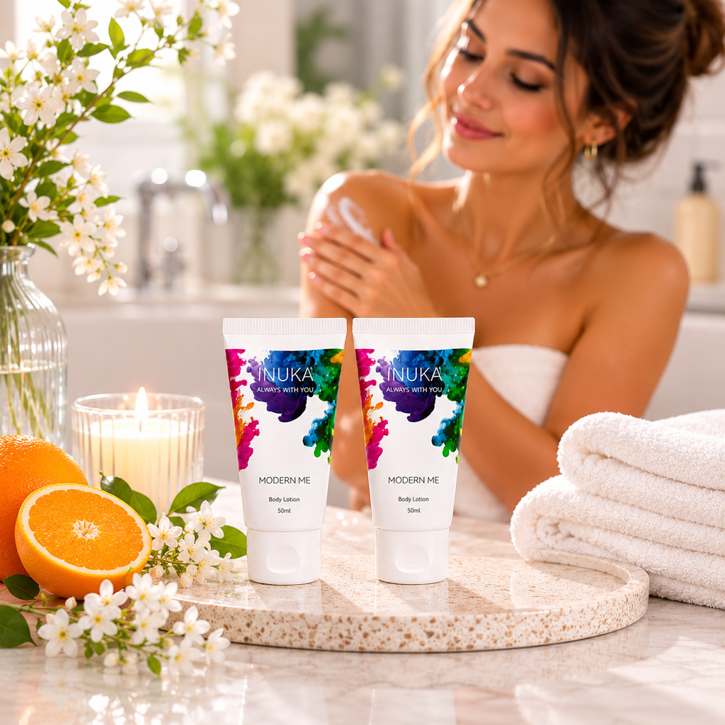 Inuka Modern Me 2 x 50ml Body Wash & Lotion - Orange For Her