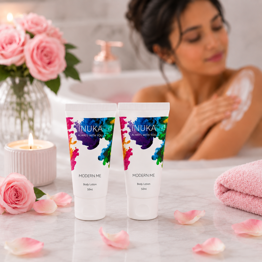 Inuka Modern Me 2 x 50ml Body Wash & Lotion - Pink For Her