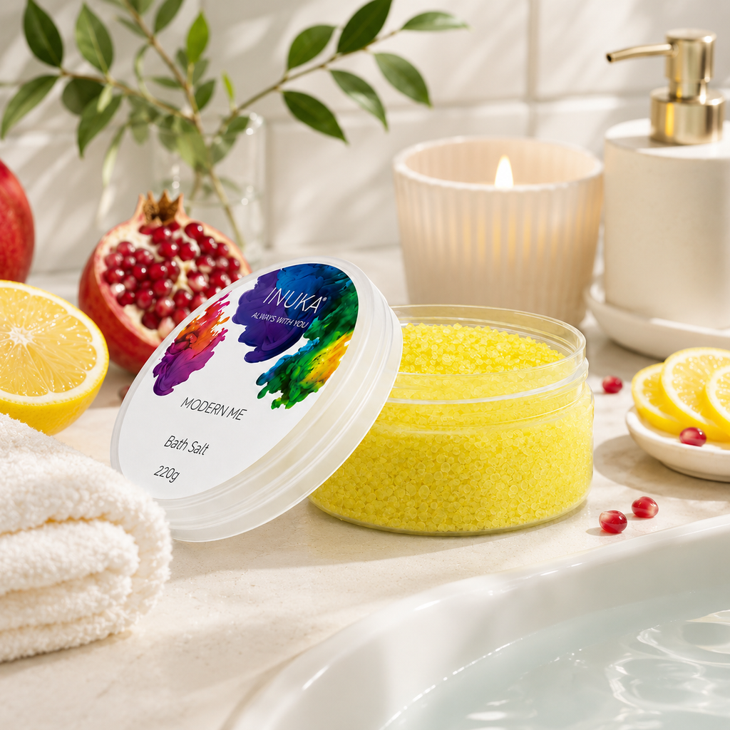 Inuka Modern Me 220g Bath Salt - Yellow For Her