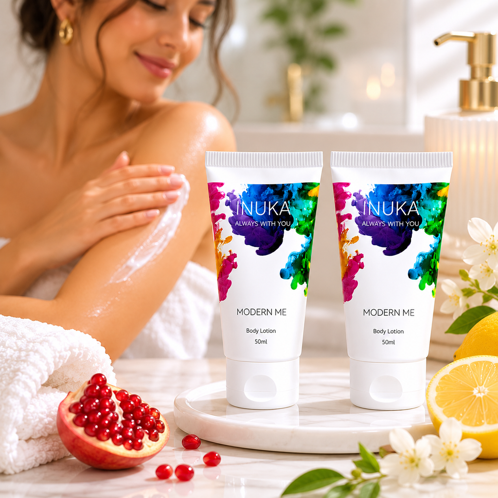 Inuka Modern Me 2 x 50ml Body Wash & Lotion - Yellow For Her