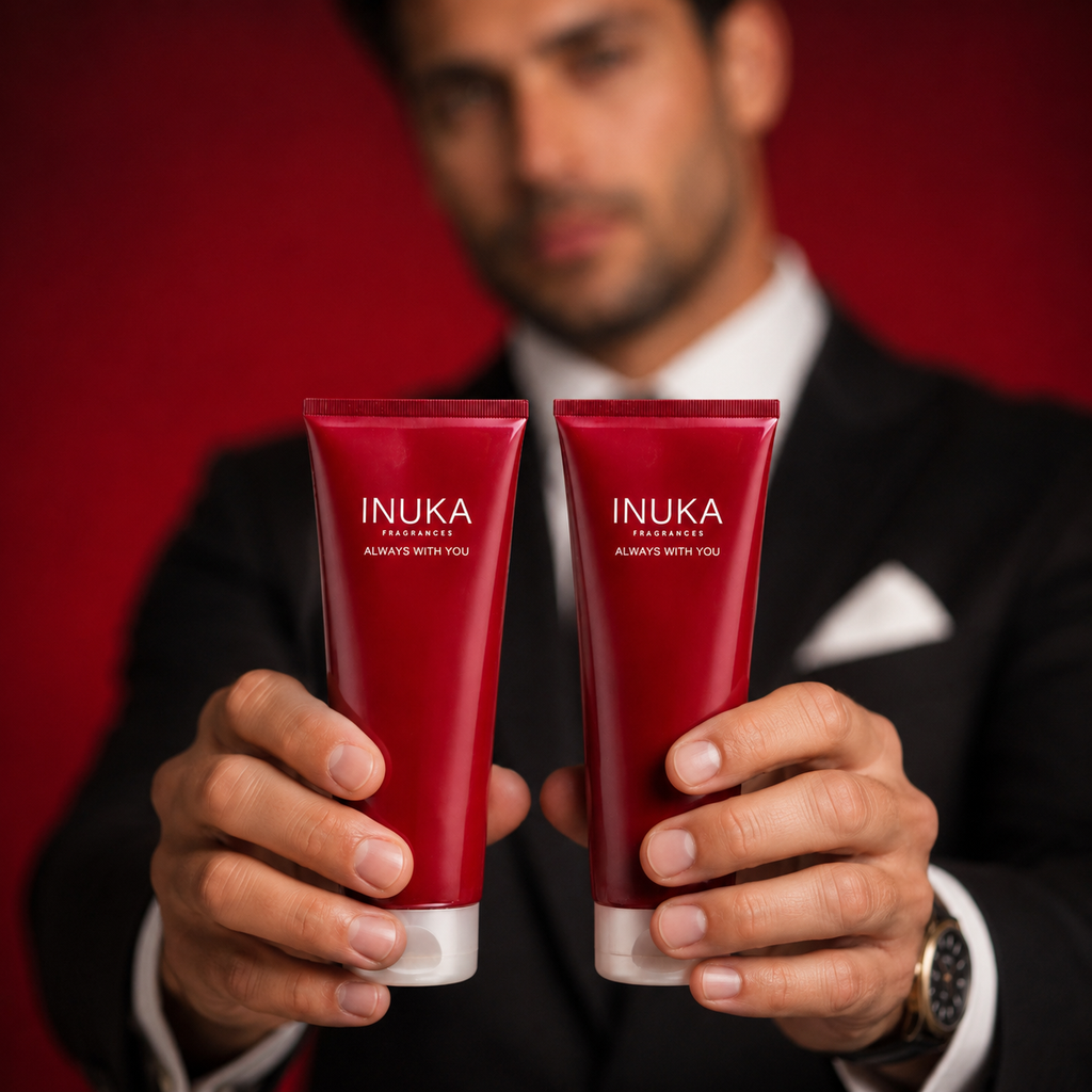 Inuka Classic Red 2 x 200ml Body Wash & Lotion - 1 Million For Him