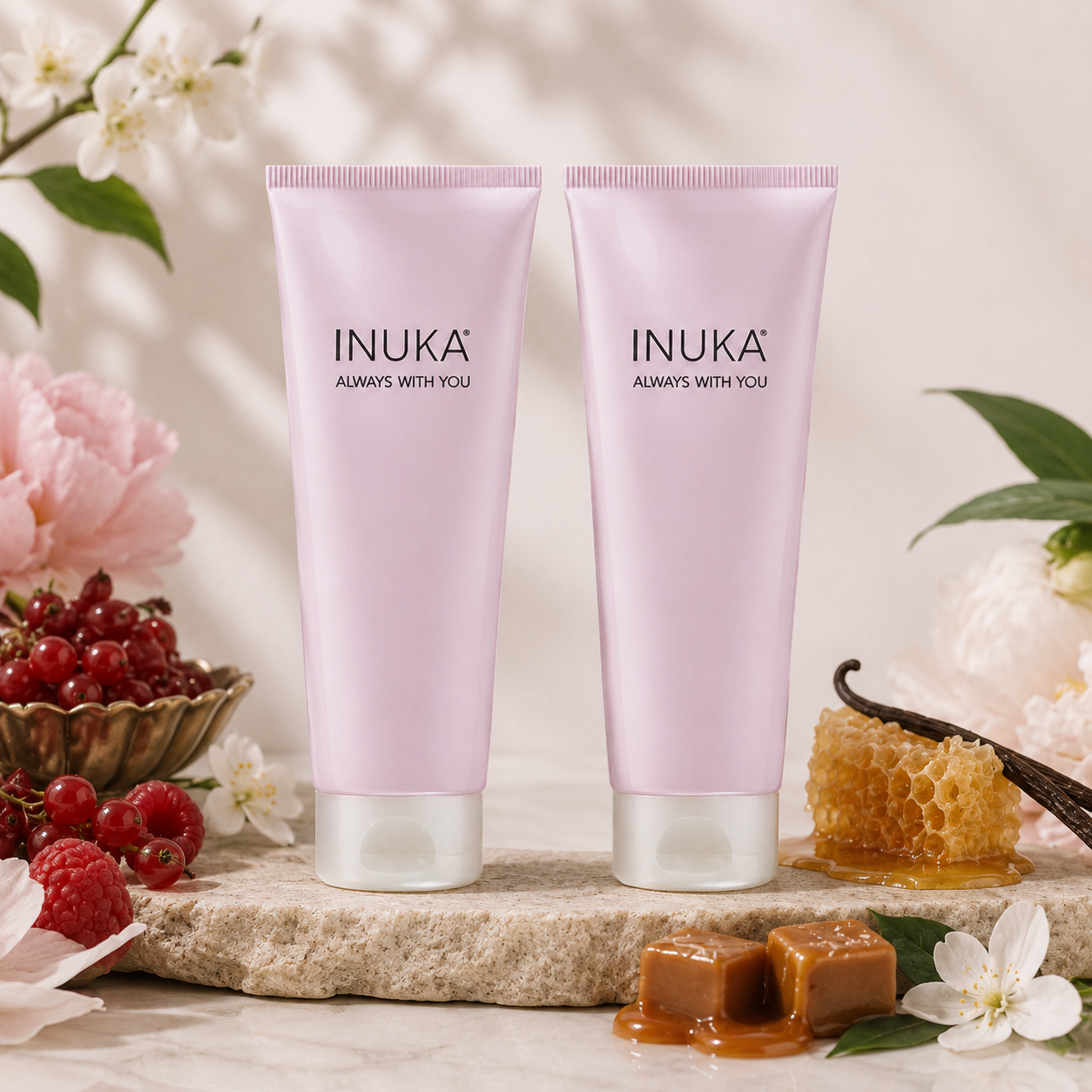Inuka Classic Pink 2 x 200ml Body Wash & Lotion - Angel For Her