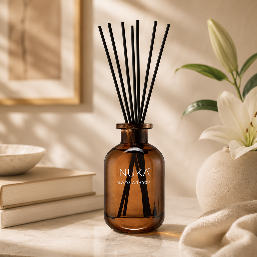 Inuka Luxury Reed Room Diffuser Amber Aura - 120ml