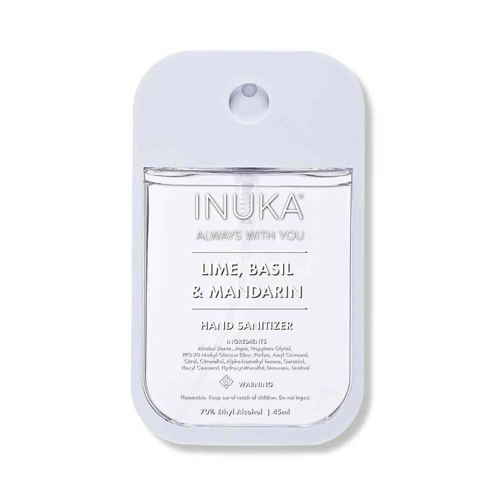Inuka Hand Sanitizer Lime, Basil & Mandarin - 45ml