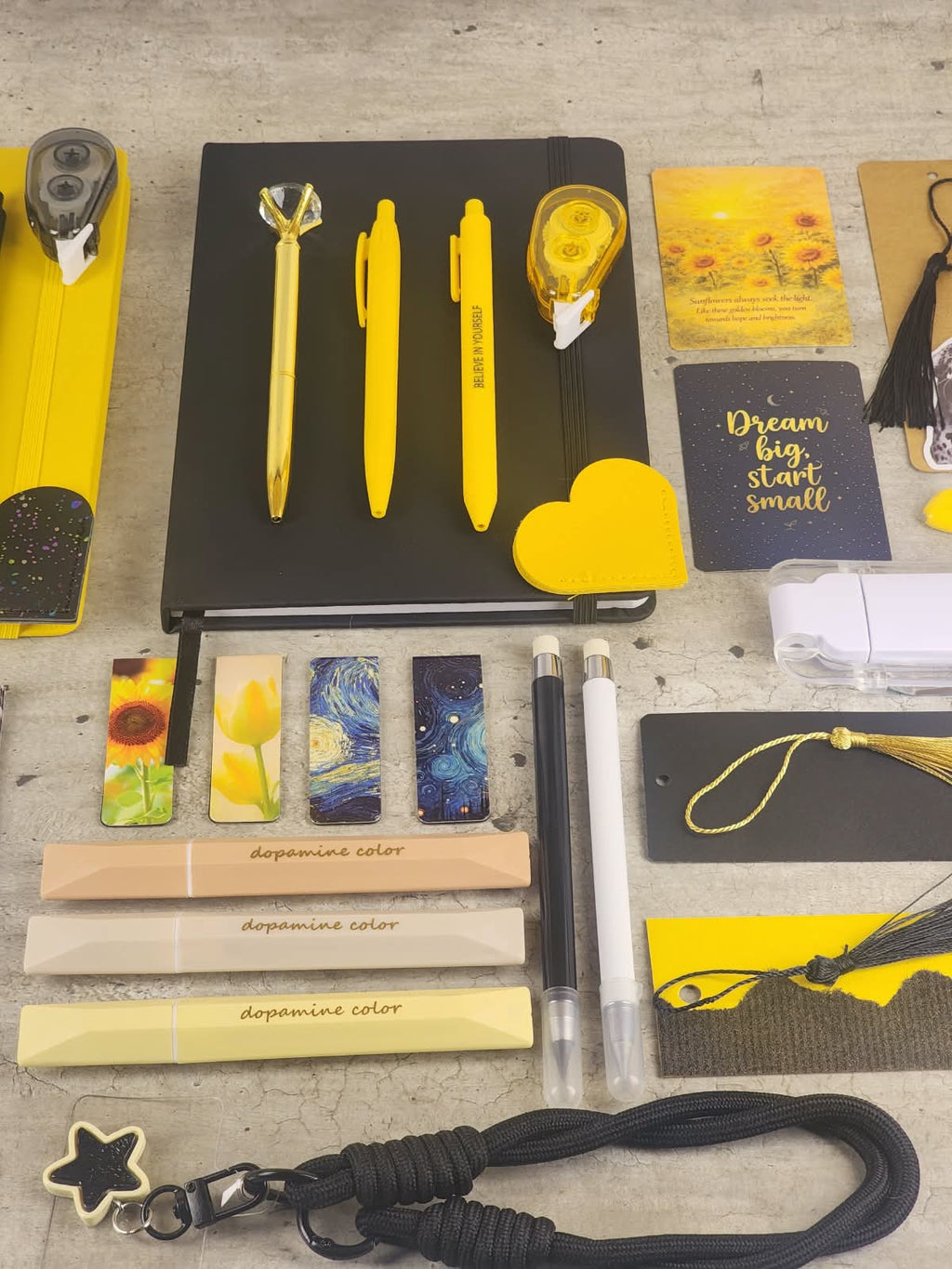 Black & Yellow Stationery Bundle