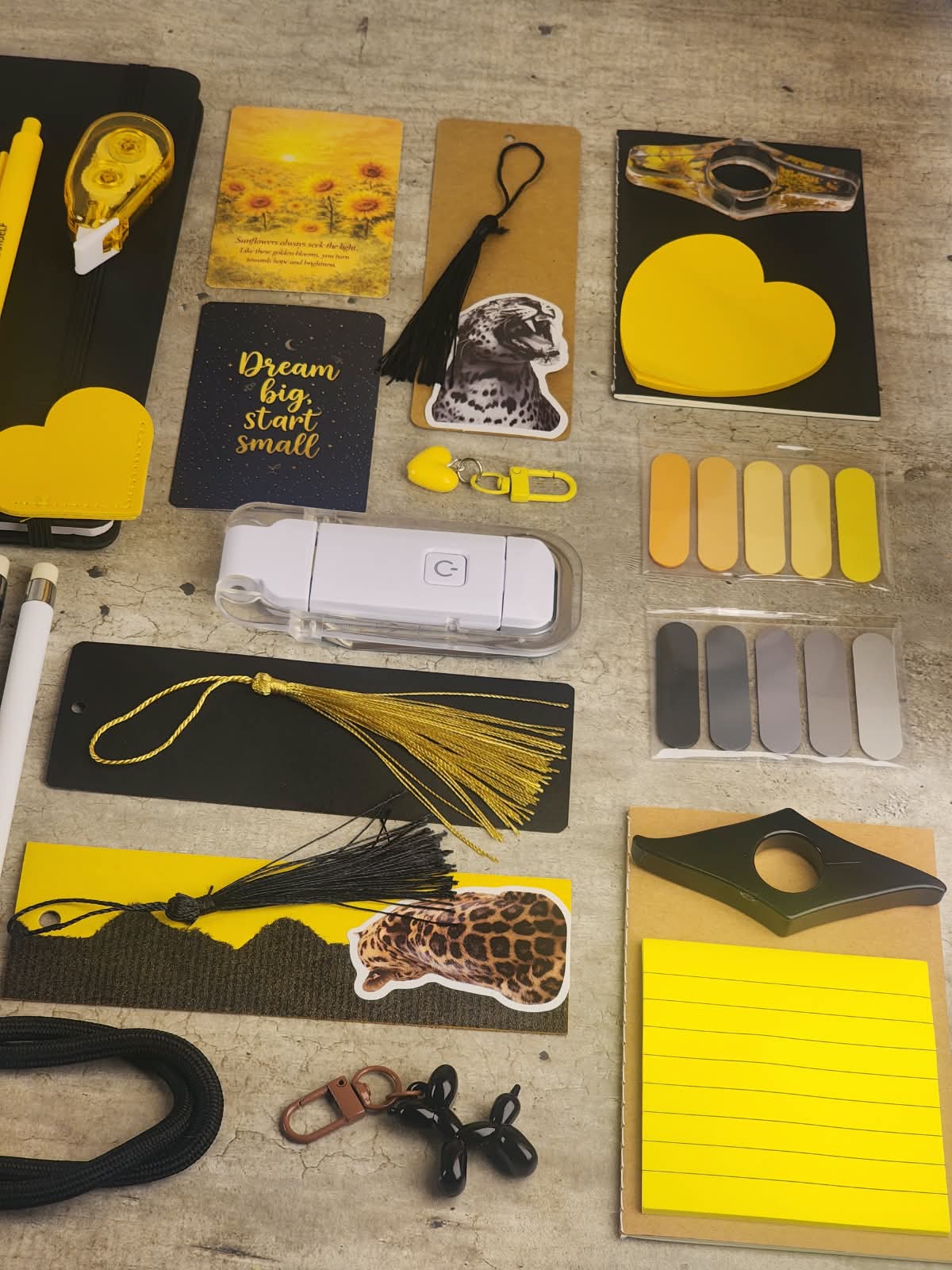 Black & Yellow Stationery Bundle