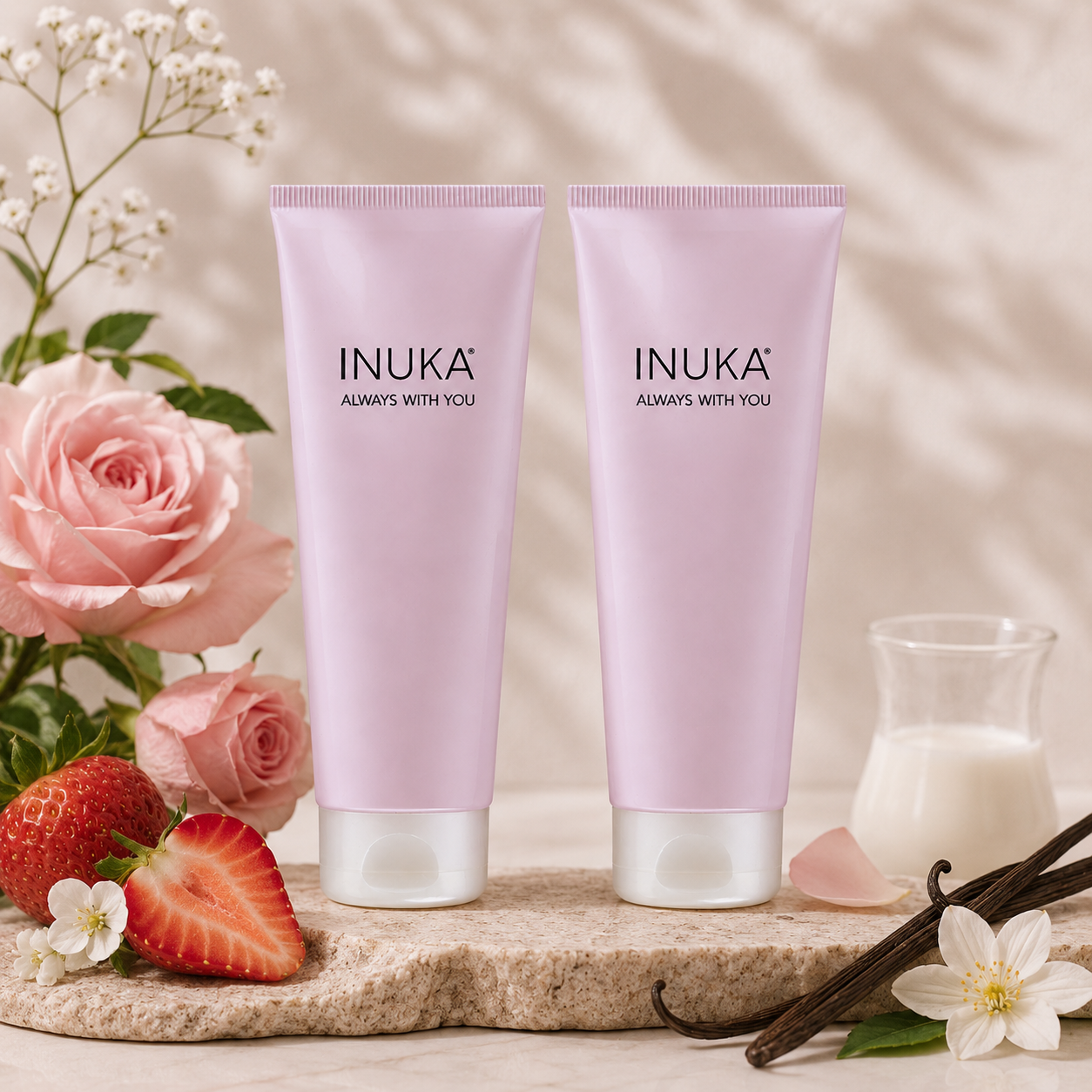 Inuka Classic Pink 2 x 200ml Body Wash & Lotion - Inala For Her