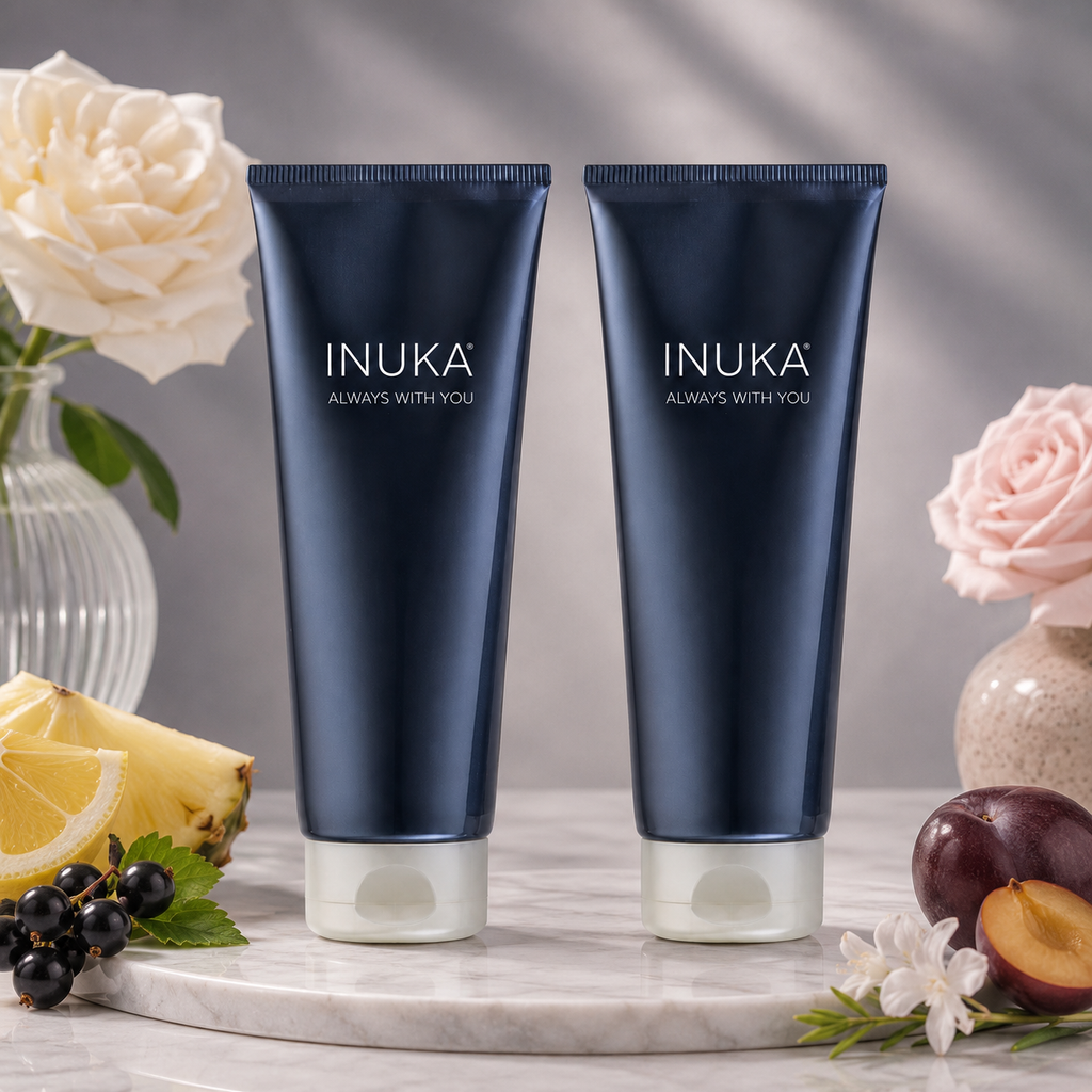 Inuka Classic Blue 2 x 200ml Body Wash & Lotion - Intense For Her
