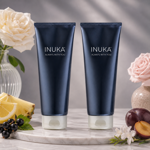 Inuka Classic Blue 2 x 200ml Body Wash & Lotion - Intense For Her
