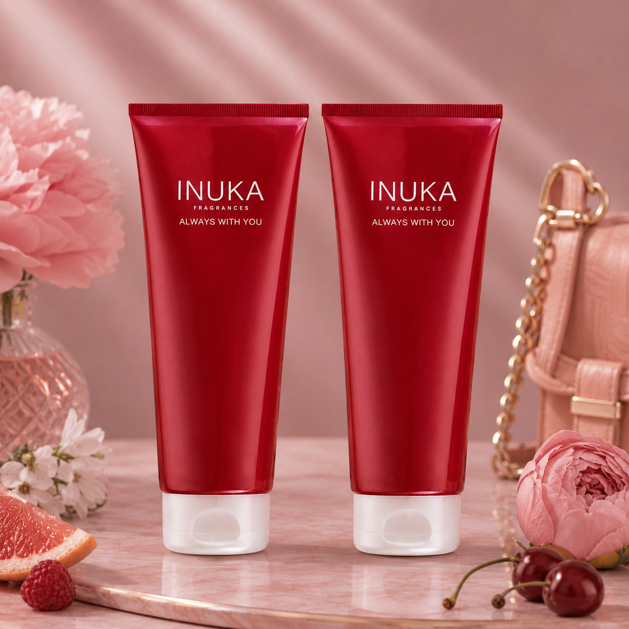 Inuka Classic Red 2 x 200ml Body Wash & Lotion - Jimmy Choo For Her