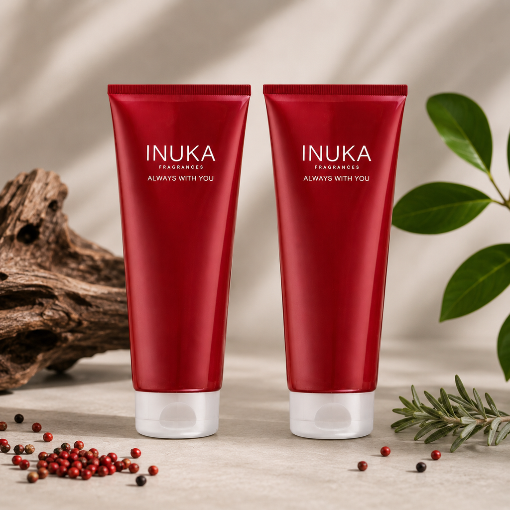 Inuka Classic Red 2 x 200ml Body Wash & Lotion - Lacoste Red For Him