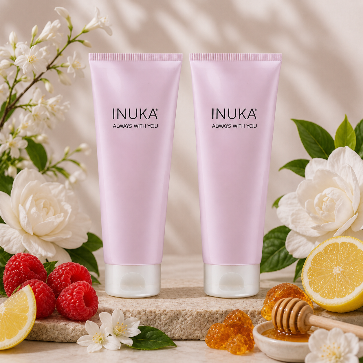 Inuka Classic Pink 2 x 200ml Body Wash & Lotion - Lady Deluxe For Her