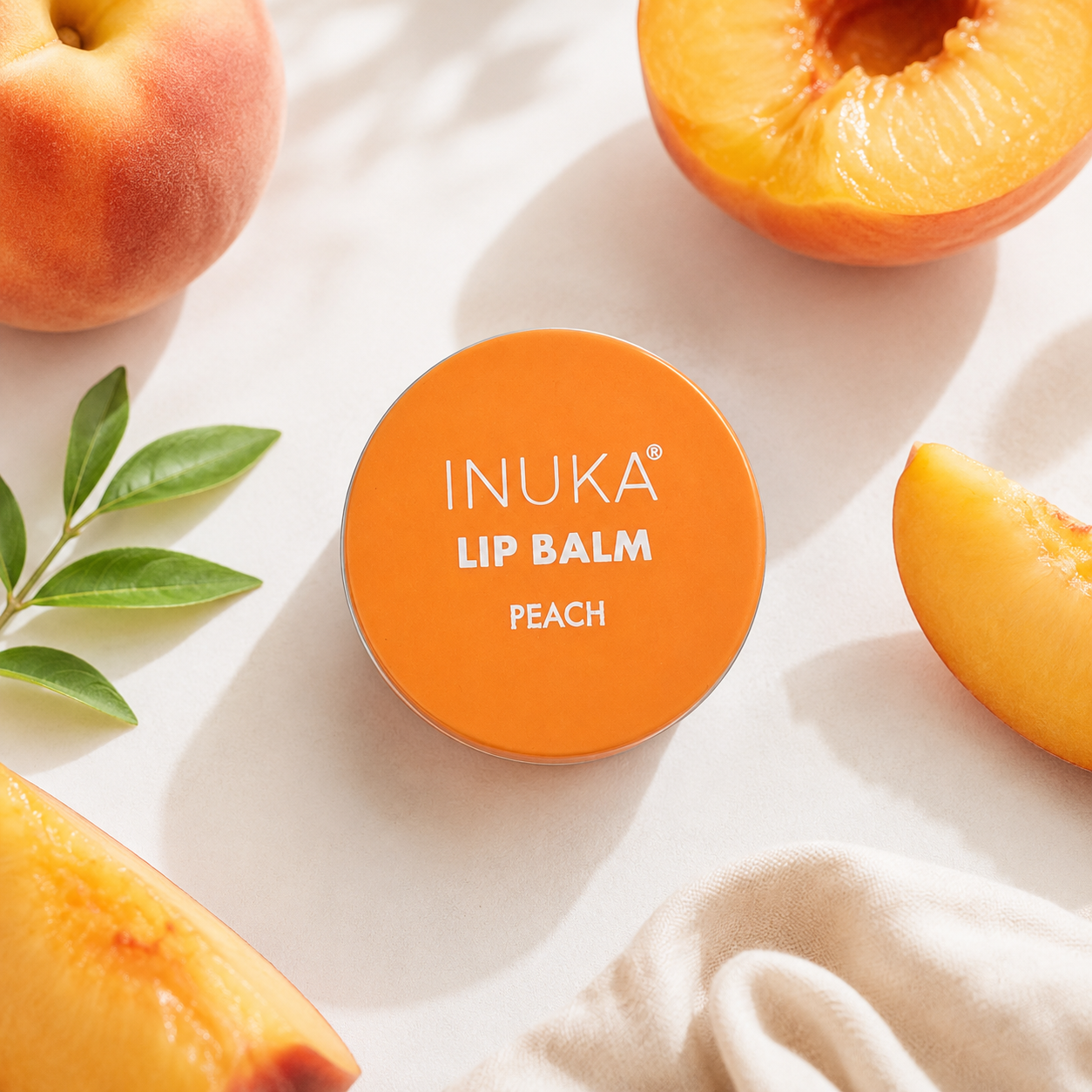 Inuka Peach Lip Balm - 5,5g