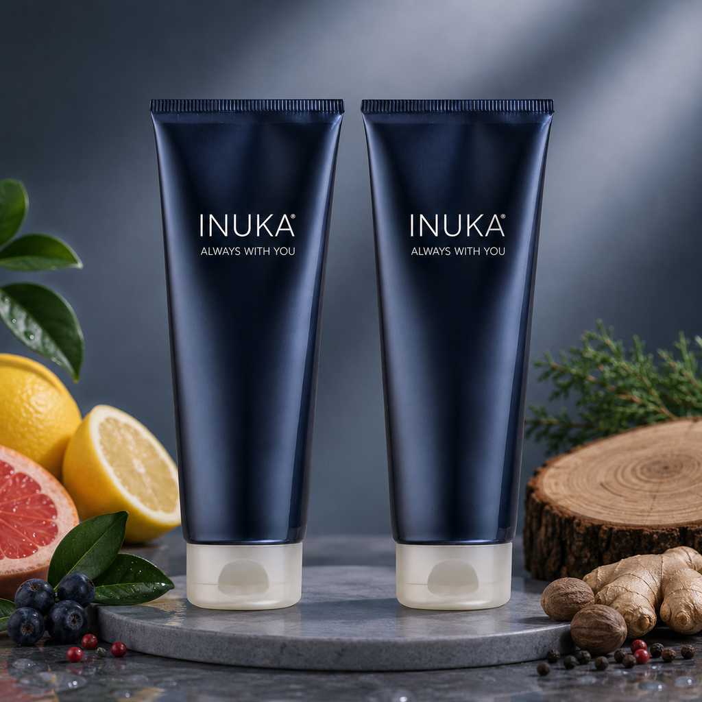 Inuka Classic Blue 2 x 200ml Body Wash & Lotion - Magnificent For Him