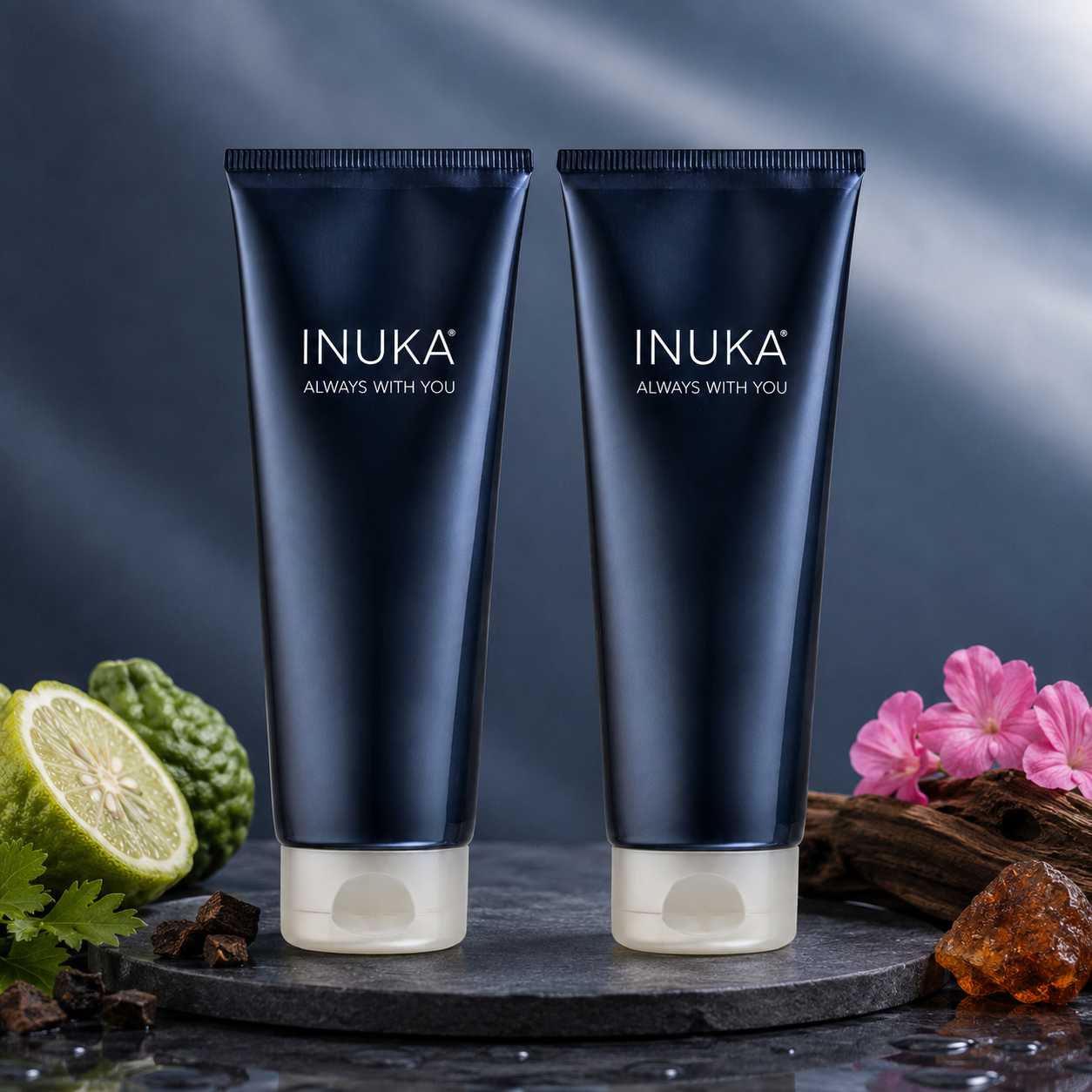 Inuka Classic Blue 2 x 200ml Body Wash & Lotion - Milan For Him