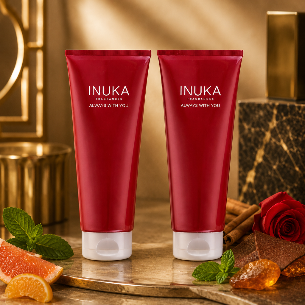 Inuka Classic Red 2 x 200ml Body Wash & Lotion - Million Deluxe For Him
