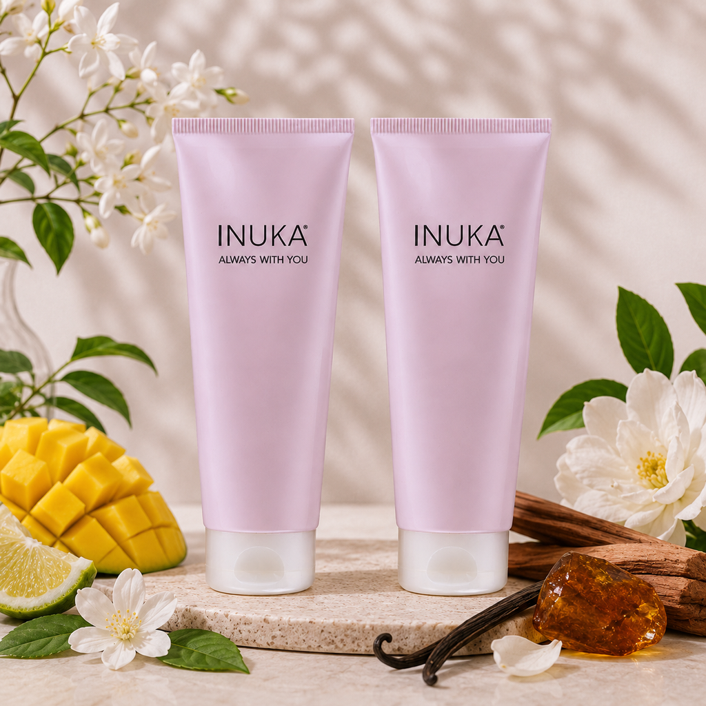 Inuka Classic Pink 2 x 200ml Body Wash & Lotion - Opulent For Her