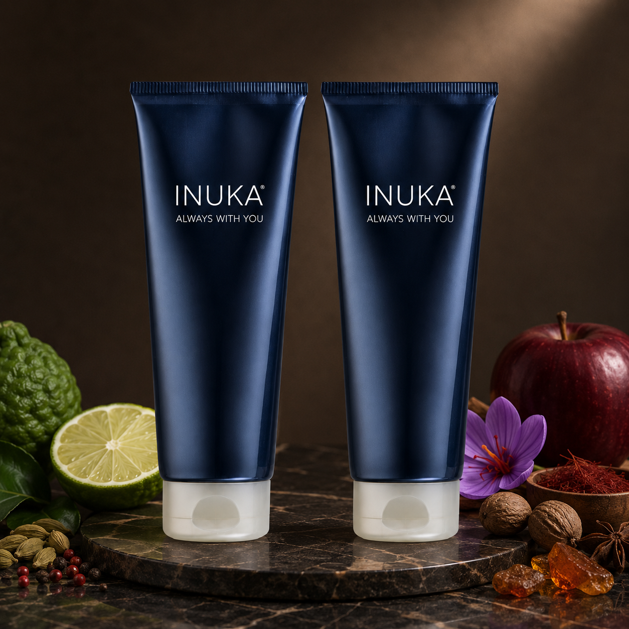 Inuka Classic Blue 2 x 200ml Body Wash & Lotion - Royal For Him