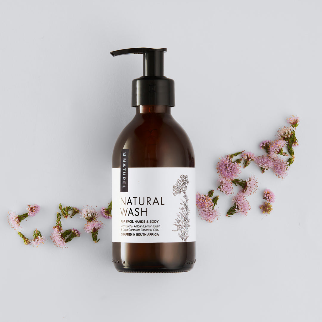 200ml Le Naturel Natural Wash for Face, Hands & Body